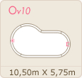 dimensions piscine ovale Ov10