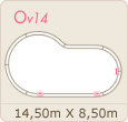 dimensions piscine ovale Ov14